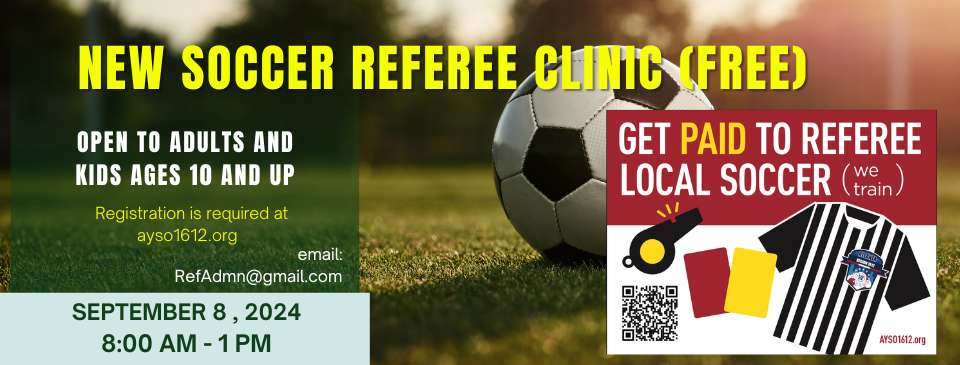 Become a youth soccer referee